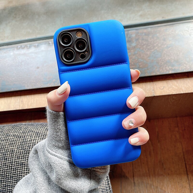 Jacket Puffer Bumper Matte iPhone Case