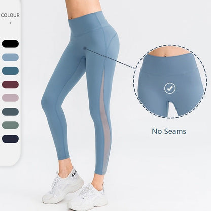Seamless Gym Yoga Workout High Waist Leggings For Women