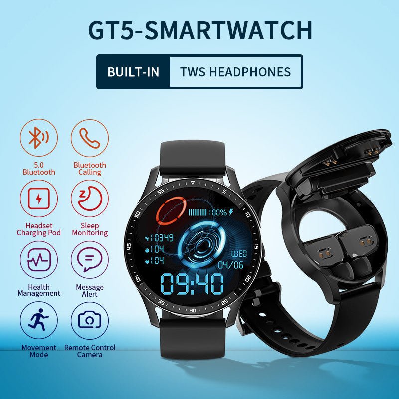 Smarty™ Watch with Bluetooth Wireless Earbuds - Modern Era Goods